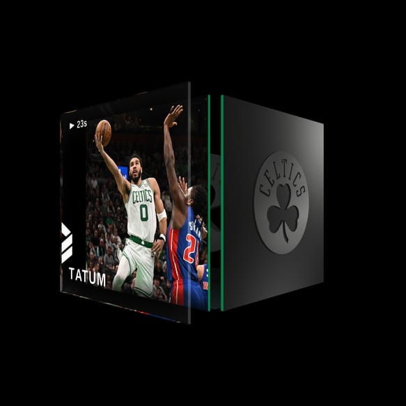 2021-22 NBA Hoops Jayson Tatum Base SLAM Cover #218 Boston Celtics